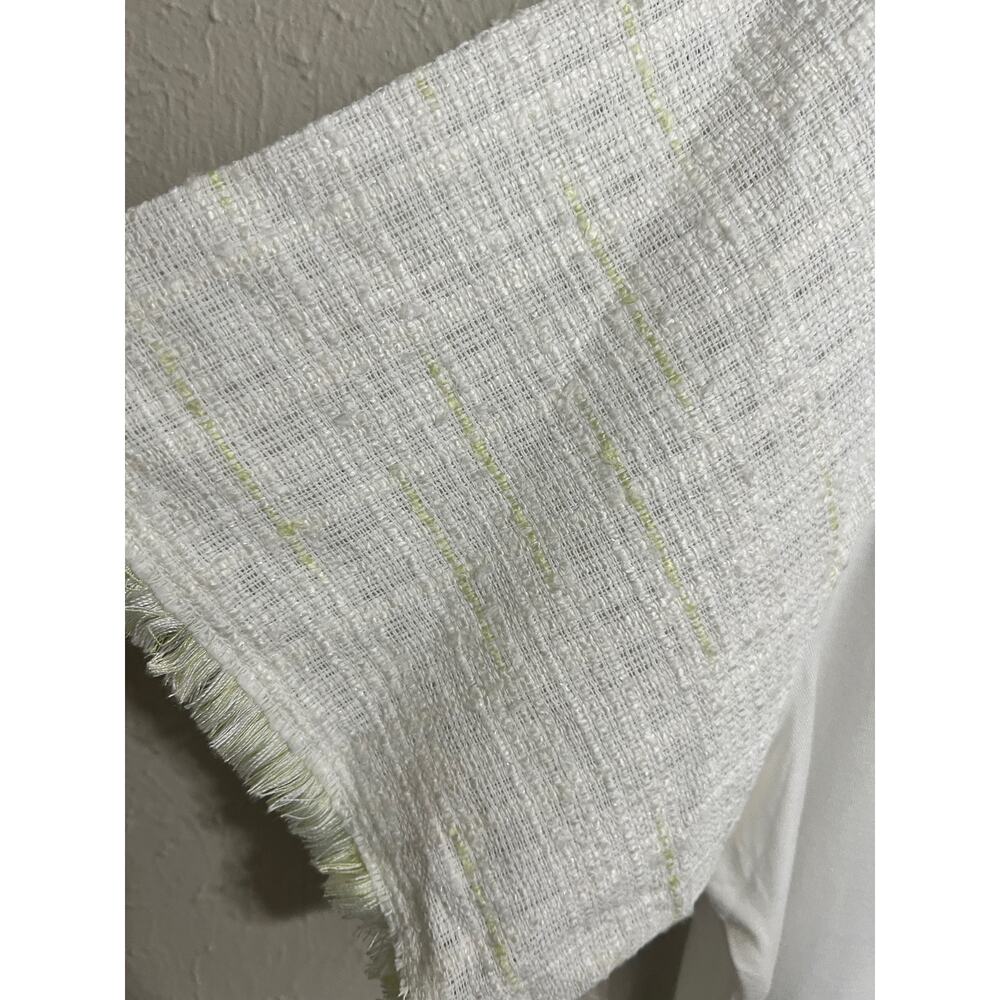 Ryegrass Textured Sleeve ivory Neutral Coastal Top Large - Picture 5 of 7